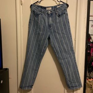 Stripe Demin PacSun Mom Jean